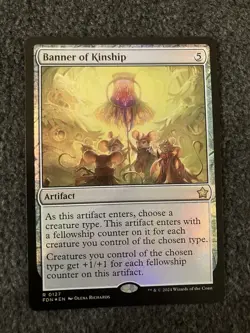 Magic The Gathering MTG - Banner of Kinship Foil - Foundations - Image 1
