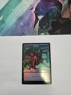 MTG - Spider / Faerie Dragon Token Foil AFR #007 - Image 2