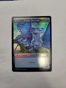 MTG - Spider / Faerie Dragon Token Foil AFR #007 - Image 3