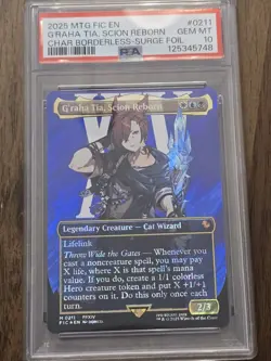 G'raha Tia, Scion Reborn (Surge Foil) Commander: Final Fantasy MTG - PSA 10 - Image 1
