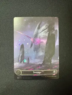 2025 MTG Edge Of Eternities Swamp Borderless Galaxy Foil #369 - Image 1