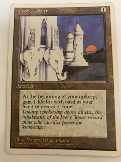 MTG LP Ivory Tower 4th Edition Free Shipping In The US with Tracking - Image 1