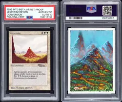 MTG Magic PSA 10 Auto AP Artist Proof Beta Conversion Painted Jesper Myrfors ABU - Image 1