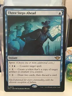 MTG: Three Steps Ahead Outlaws of Thunder Junction Regular NM R 0075 - Image 1