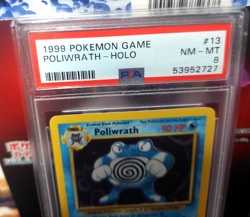 1999 Pokemon Game Base Set Unlimited Poliwrath Holo #13/102 PSA 8 NM-MT - Image 2