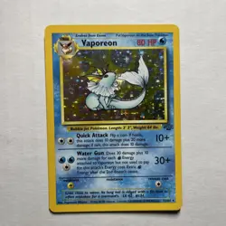 Vaporeon 12/64 Jungle Unlimited HOLO 1999 WOTC Pokemon Card Rare LP / Near Mint - Image 1
