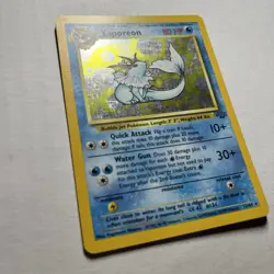 Vaporeon 12/64 Jungle Unlimited HOLO 1999 WOTC Pokemon Card Rare LP / Near Mint - Image 2