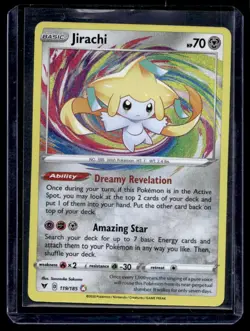 2020 Pokemon SWSH04: Vivid Voltage Jirachi #119/185 - Image 1