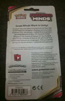 ✅ Pokemon TCG Unified Minds Booster Pack Checklane Blister Sudowoodo Deoxys New 820650805066 - Image 2