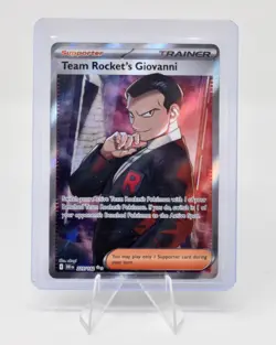 2025 Pokemon SV10 Destined Rivals Team Rocket’s Giovanni 225/182 Holo Trainer - Image 1