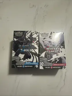 Pokemon TCG Black Bolt, And White Flare Booster Bundles Factory Sealed ￼ - Image 1