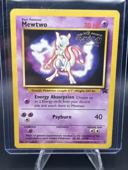 Played Mewtwo - Normal #3 Warner Bros Movie Black Star Promo Pokemon TCG - Image 1
