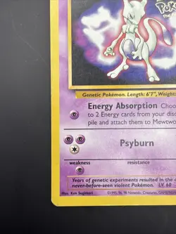 Played Mewtwo - Normal #3 Warner Bros Movie Black Star Promo Pokemon TCG - Image 4