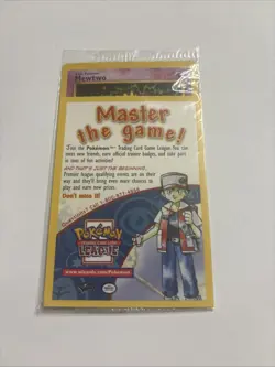 Pokemon SEALED Mewtwo #14 The First Movie VHS/DVD Black Star 2000 WOTC Promo - Image 1