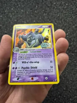 Pokemon Tcg Dusclops 17/100 Ex Crystal Guardians Reverse Holo Damaged - Image 3