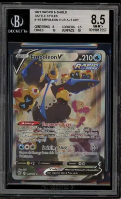 Pokemon Empoleon V Battle Styles Full Alt Art #146 BGS 8.5 - Image 1