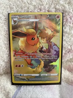 Pokemon TCG Flareon Ultra Rare Trainer Gallery TG01/TG30 Brilliant Stars - Image 1