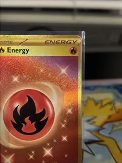 Fire Energy #230 Pokemon TCG 2023 Obsidian Flames Special Illustration Holo NM - Image 4