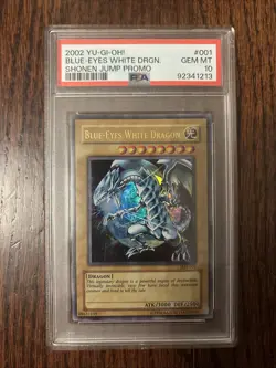 Yu-Gi-Oh! Blue Eyes White Dragon Limited Edition Shonen Jump Promo 2002 PSA 10 - Image 1