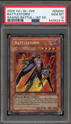 Yu-Gi-Oh! Battlestorm Raging Battle 1st Edition Secret Rare RGBT-EN000 PSA 10 - Image 1
