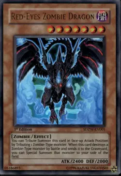 Red-Eyes Zombie Dragon 1st Ed Ultra Rare SDZW-EN001 Yu-Gi-Oh! - Image 1