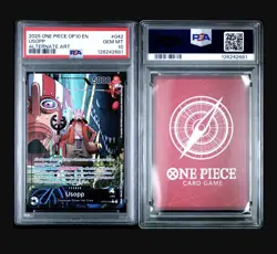 One Piece Usopp OP10-042 Leader Alt Art Royal Blood English PSA 10 - Image 3