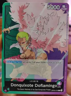 Donquixote Doflamingo Leader OP04-019 MINT - One Piece TCG Kingdoms Of Intrigue - Image 1