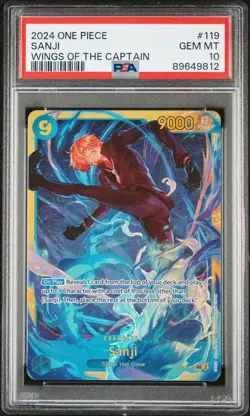 One Piece Wings Of The Captain ENGLISH Sanji SEC *GEM MINT PSA 10* - Image 1