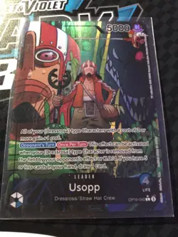 One Piece Royal Blood #OP10-042 USOPP - Leader Alternate Art Parallel - Image 1