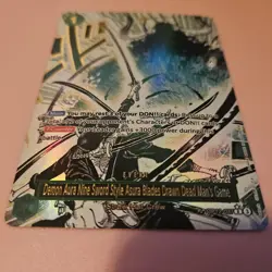 Demon Aura Nine Sword Style Asura Drawn Dead Man's Game (Alt Art) OP12-037 En - Image 2