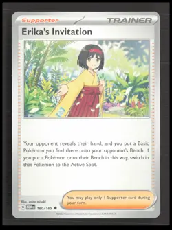 Erika's Invitation 160/165 SV: Scarlet & Violet 151 Pokemon tcg Card CB-1-2-B-47 - Image 1