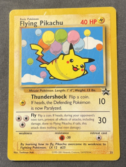 Pokemon Flying Pikachu Wotc Black Star Promo #25/53 Card - Image 1