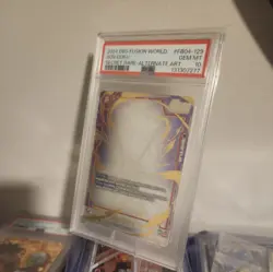 DBS Card Game Fusion World FB04-129 SON GOKU SECRET RARE-ALT ART-PSA 10 *1 Star - Image 2