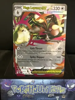 Pokemon Card Mega Lopunny Ex 084/094 Phantasmal Flames Half Art Ultra Rare NM - Image 1