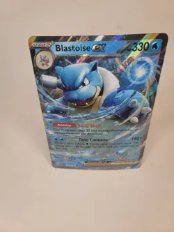 JUMBO Blastoise ex Card Blooming Waters Pokemon 151 009/165 Holo Near Mint NM - Image 1