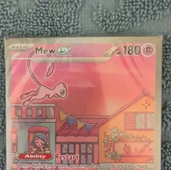Pokemon Mew ex SVP 053 Scarlet & Violet Promo Holo 180 HP Basic English Card - Image 3