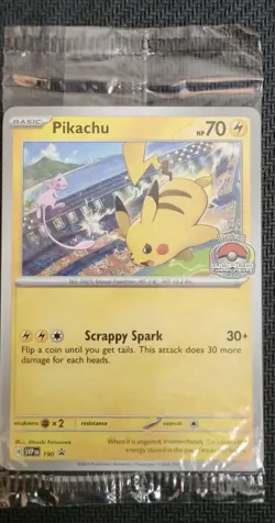 PIKACHU POKEMON WORLD CHAMPIONSHIPS 2024 PROMO CARD POKEMON TCG SEALED - Image 1