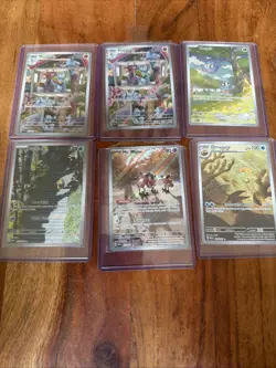 Pokemon 151 Illustration Rare Lot 6 Cards Psyduck Mr Mime Machoke Tangela - Image 1