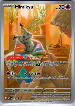 Mimikyu SVP 075 SV: Scarlet & Violet Promo Cards - Pokemon Card - NM - Image 1