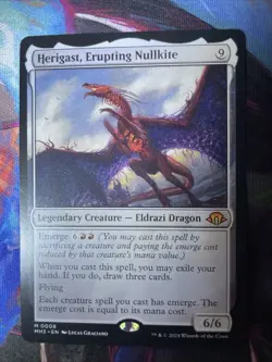 Herigast, Erupting Nullkite Modern Horizons 3, Regular Card, Near Mint Condition - Image 3