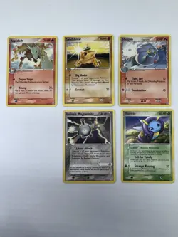5 Pokemon EX Delta Species Cards 2005 - Lightly Played - Image 1