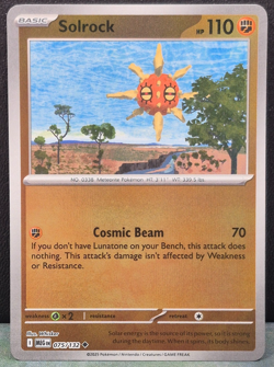 Solrock 075/132 Reverse Holo Mega Evolution Pokemon TCG Near Mint Card MEG - Image 1