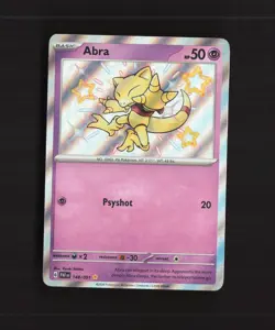 Abra 148/091 Paldean Fates Shiny Holo Rare Pokemon Card NM - Image 1