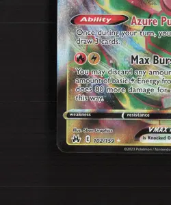 Rayquaza VMAX 102/159 Crown Zenith Ultra Rare Holo Pokemon Card NM - Image 5