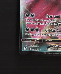 Gengar VMAX 157/264 Fusion Strike Ultra Rare Holo Pokemon Card NM - Image 5