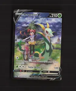 Serperior V TG13/TG30 Silver Tempest Full Art Ultra Rare Holo Pokemon Card NM - Image 1