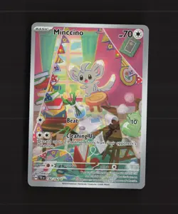 Minccino 182/162 Temporal Forces Full Art Ultra Rare Holo Pokemon Card NM - Image 1