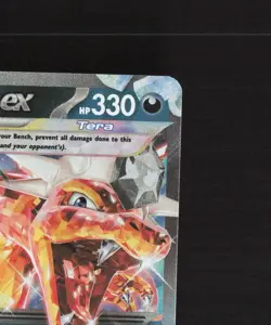 Charizard ex 054/091 Paldean Fates Ultra Rare Holo Pokemon Card NM - Image 4