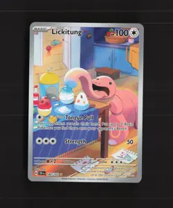 Lickitung 180/162 Temporal Forces Full Art Ultra Rare Holo Pokemon Card NM - Image 1