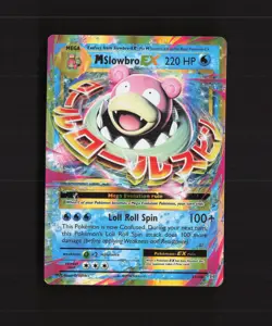 Mega M Slowbro EX 27/108 Evolutions Ultra Rare Holo Pokemon Card LP - Image 1